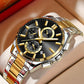 Herren-Edelstahl-Business-Armbanduhr