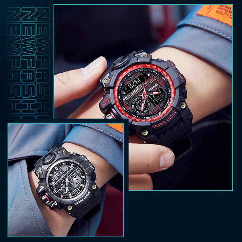 💦100m Wasserdicht⌚Multifunktionale wasserdichte Herrenuhr mit Leuchtmasse