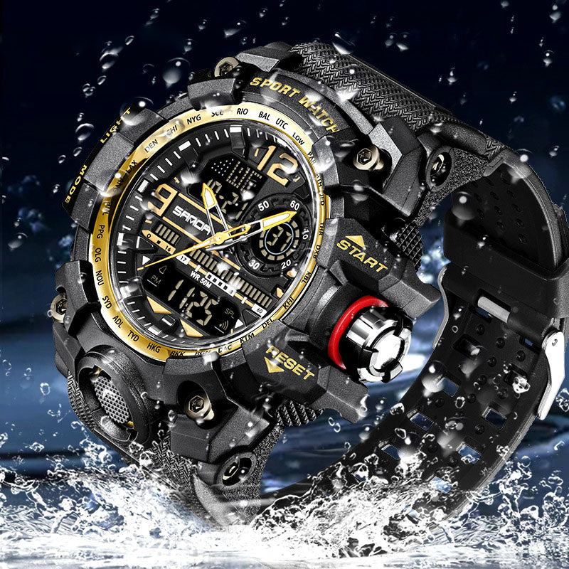 💦100m Wasserdicht⌚Multifunktionale wasserdichte Herrenuhr mit Leuchtmasse