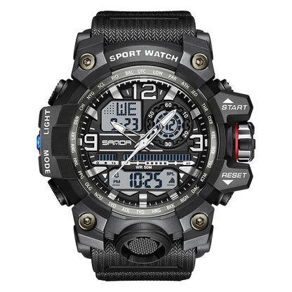 💦100m Wasserdicht⌚Multifunktionale wasserdichte Herrenuhr mit Leuchtmasse