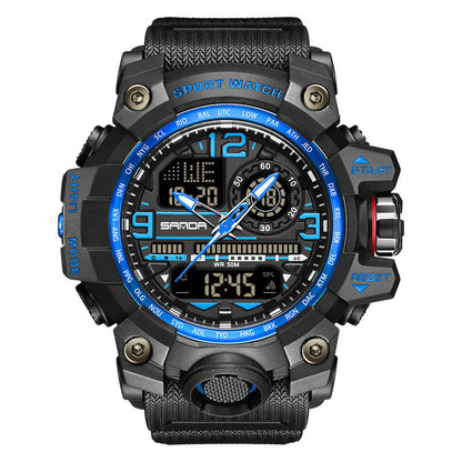 💦100m Wasserdicht⌚Multifunktionale wasserdichte Herrenuhr mit Leuchtmasse
