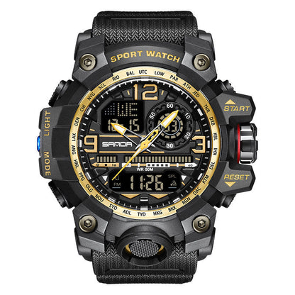 💦100m Wasserdicht⌚Multifunktionale wasserdichte Herrenuhr mit Leuchtmasse
