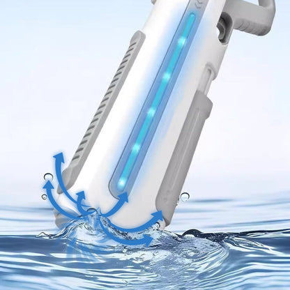Elektrischer Fernstrahl-Wasserblaster mit LED für Kinder und Erwachsene