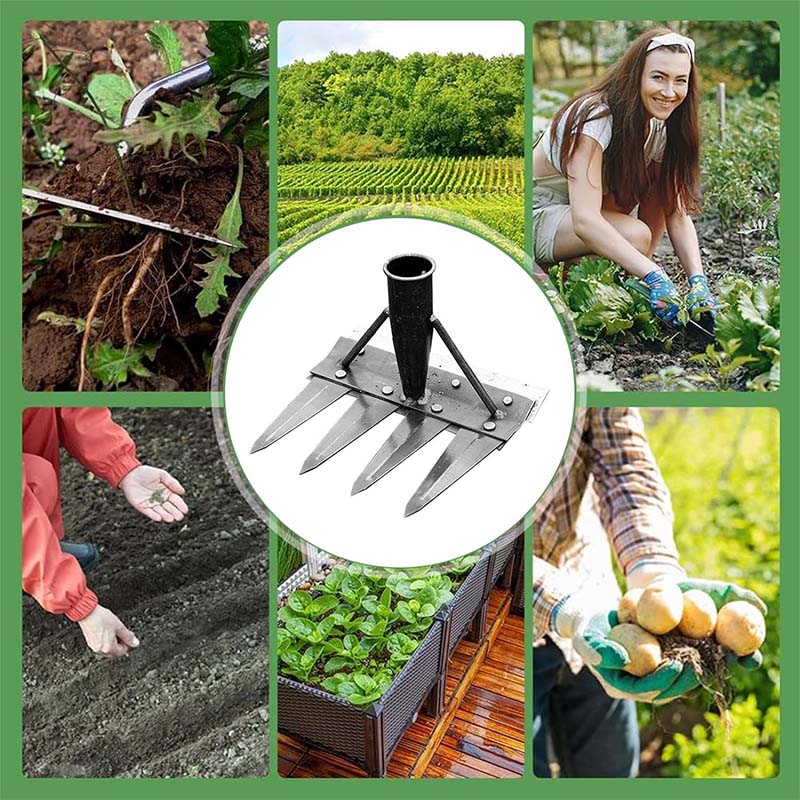 Heavy-Duty Stahl Garten Unkraut Harke