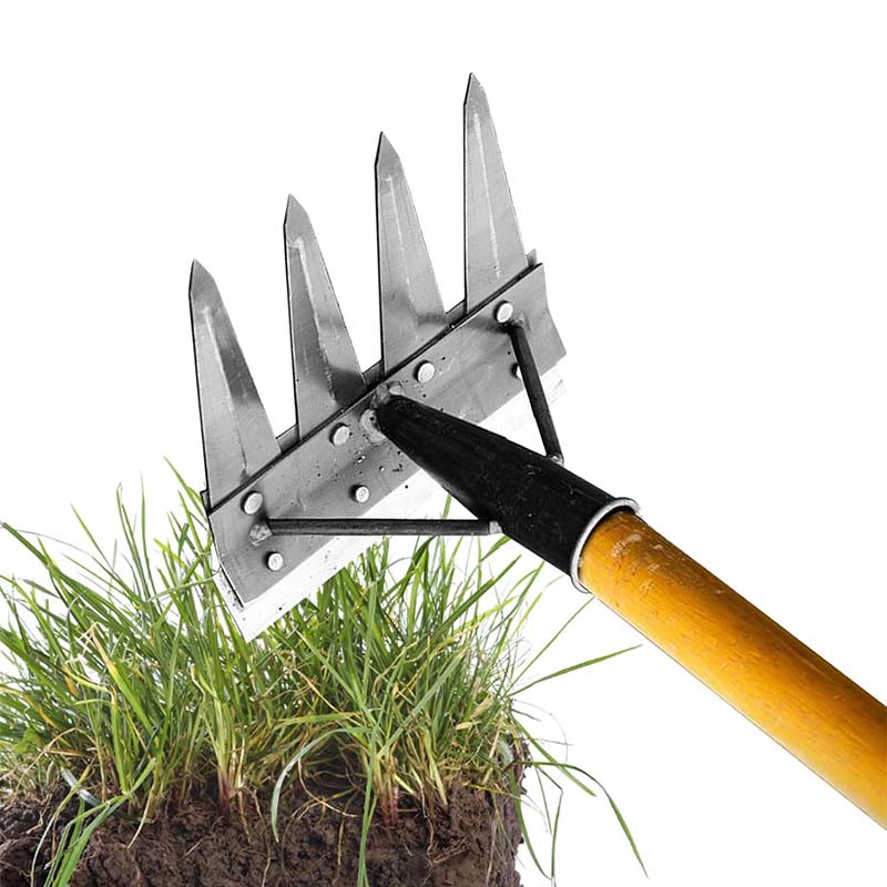 Heavy-Duty Stahl Garten Unkraut Harke