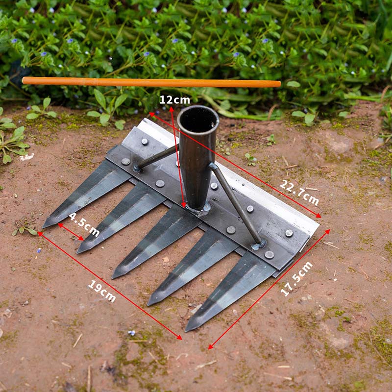 Heavy-Duty Stahl Garten Unkraut Harke