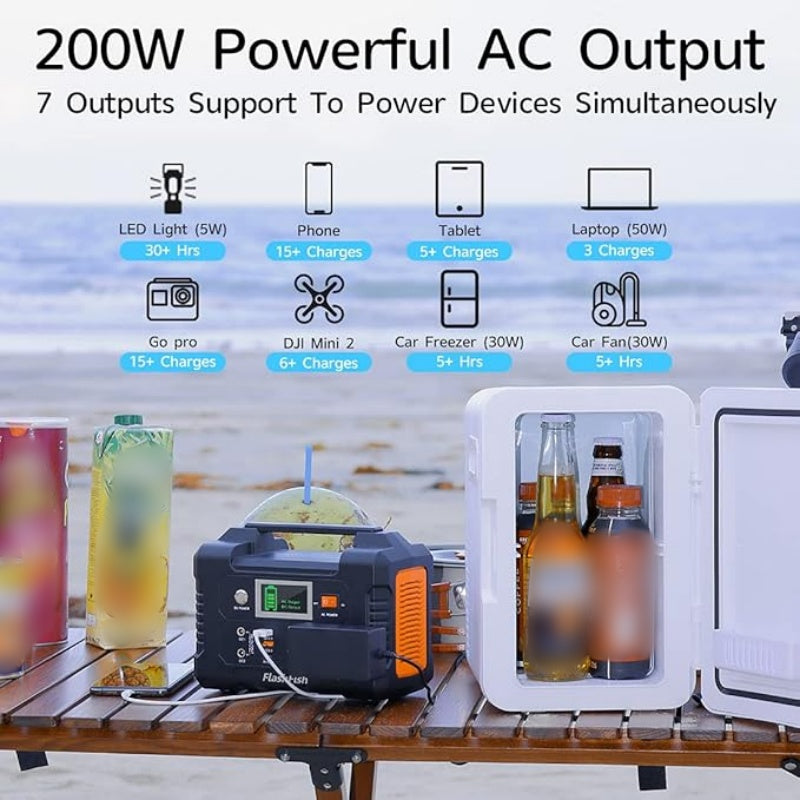 200W Portable Power Station mit Display