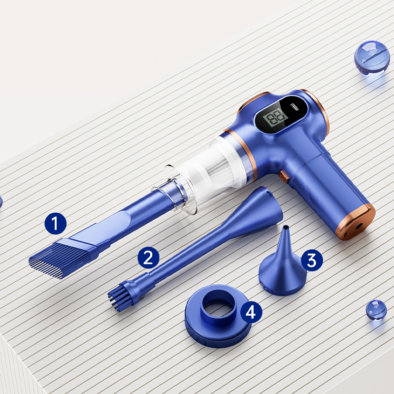 4-in-1-Akku-Autostaubsauger mit hoher Leistung