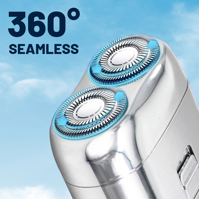 🔥Portabler elektrischer Rasierer mit zwei Köpfen für Männer