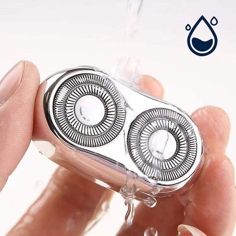 🔥Portabler elektrischer Rasierer mit zwei Köpfen für Männer