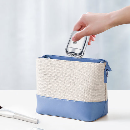 🔥Portabler elektrischer Rasierer mit zwei Köpfen für Männer