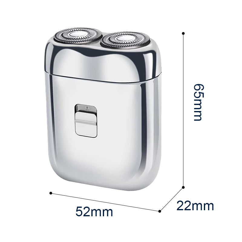 🔥Portabler elektrischer Rasierer mit zwei Köpfen für Männer