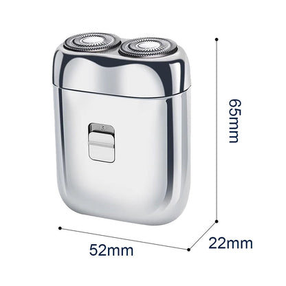 🔥Portabler elektrischer Rasierer mit zwei Köpfen für Männer