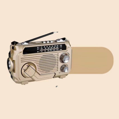 Tragbares Multifunktionsradio mit Handkurbel und Taschenlampe
