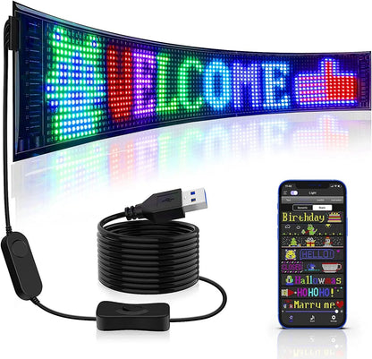 ✨🚗 Flexibles Bluetooth-LED-Display für Fahrzeuge