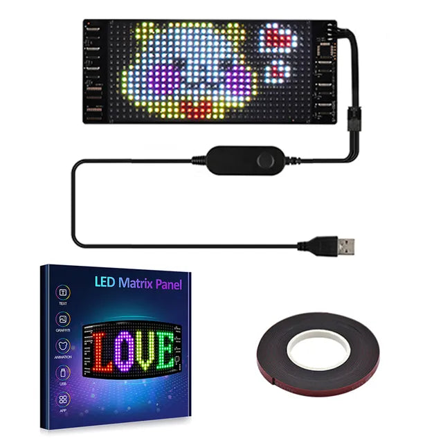 ✨🚗 Flexibles Bluetooth-LED-Display für Fahrzeuge