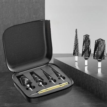 Zeitbegrenztes Angebot ⏳ Spiralnutzen-Stufenbohrer-Set (5-teilig) in hoher Härte