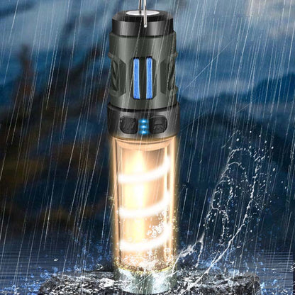 Multifunktionaler, wiederaufladbarer, tragbarer Moskitoschutz und Campinglampe in einem