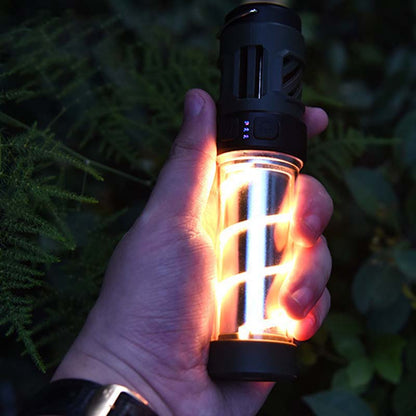 Multifunktionaler, wiederaufladbarer, tragbarer Moskitoschutz und Campinglampe in einem