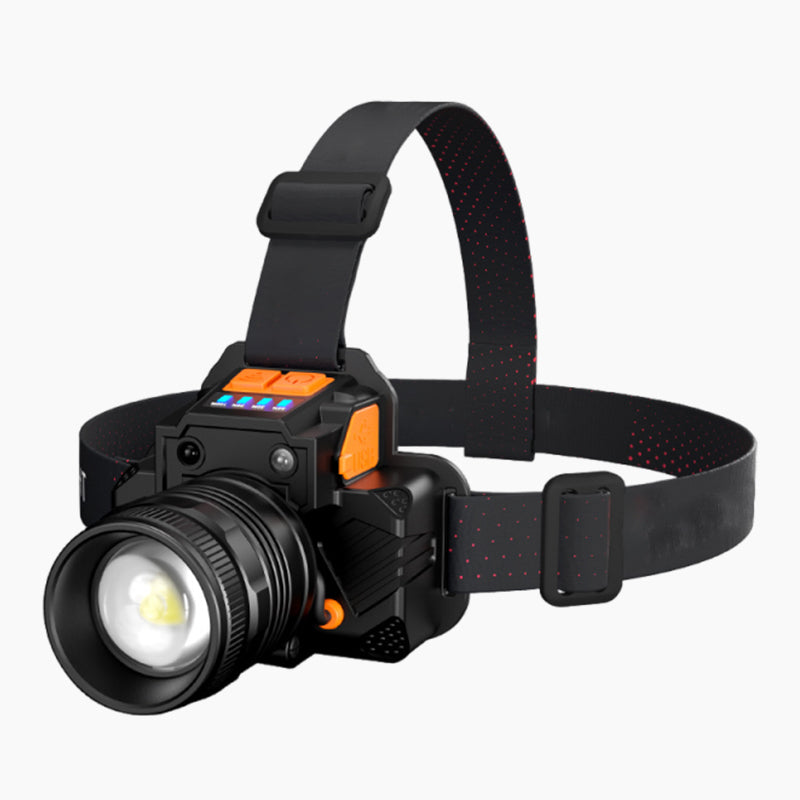 Wasserdichte, helle, wiederaufladbare Scheinwerfer-Taschenlampe