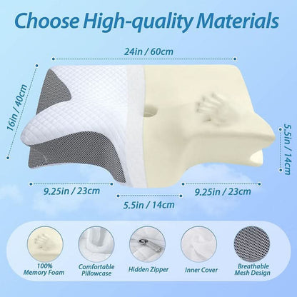 🥳 2026 Sonderangebot 💞 Ergonomisches Bambus-Nackenstützkissen – Lindert Verspannungen und fördert erholsamen Schlaf. 💤 ✨