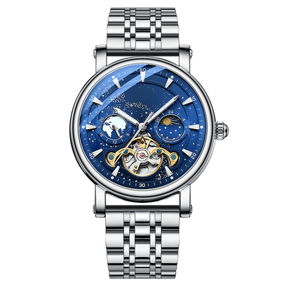 Herren-Luxus-Automatikuhr mit leuchtendem Sternenhimmel