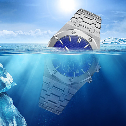 Wasserdichte & leuchtende Quarzuhr für Männer