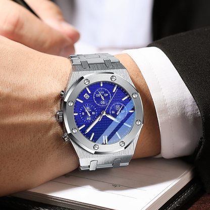 Wasserdichte & leuchtende Quarzuhr für Männer