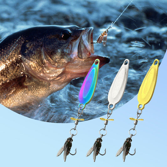 🎣Innovatives Design - Metall-Propellerfliegen-Falschköderhaken💪