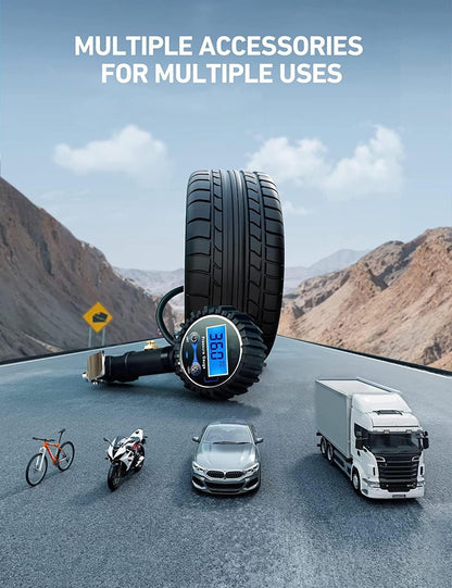 Digitaler Reifenfüller mit Manometer