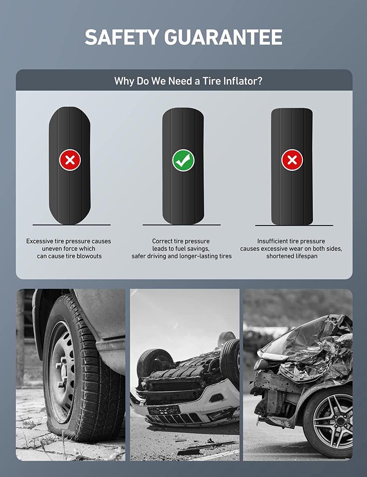 Digitaler Reifenfüller mit Manometer