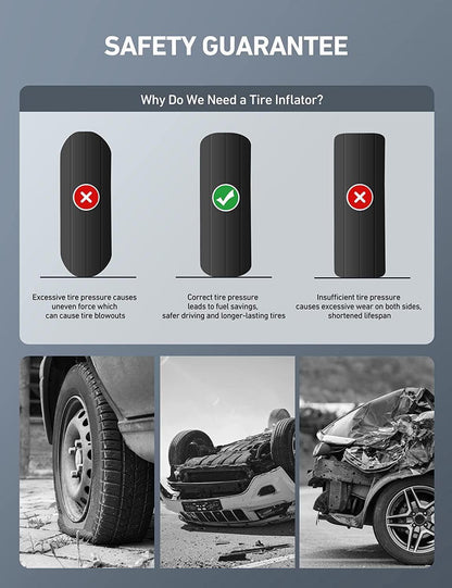 Digitaler Reifenfüller mit Manometer