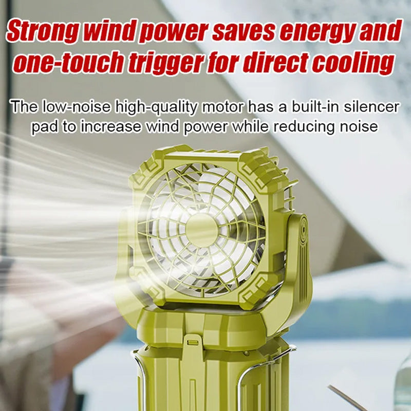 Solar-LED-Laterne mit starkem Licht und Ventilator für den Außenbereich