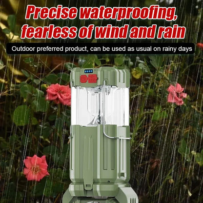 Solar-LED-Laterne mit starkem Licht und Ventilator für den Außenbereich