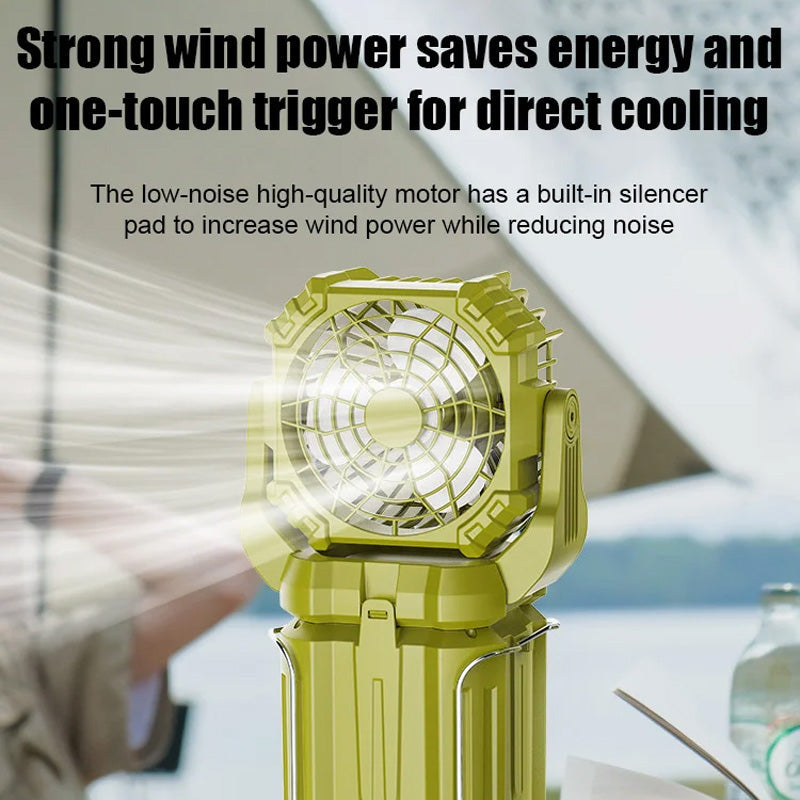 Solar-LED-Laterne mit starkem Licht und Ventilator für den Außenbereich