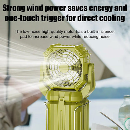 Solar-LED-Laterne mit starkem Licht und Ventilator für den Außenbereich