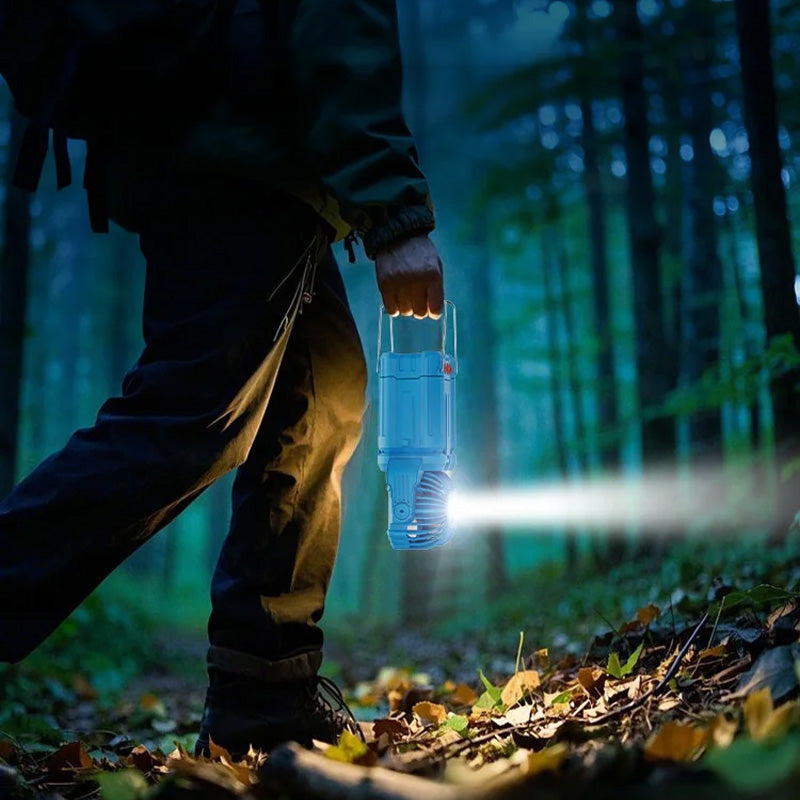 Solar-LED-Laterne mit starkem Licht und Ventilator für den Außenbereich