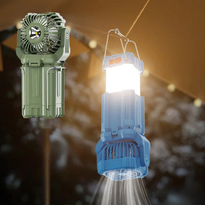 Solar-LED-Laterne mit starkem Licht und Ventilator für den Außenbereich