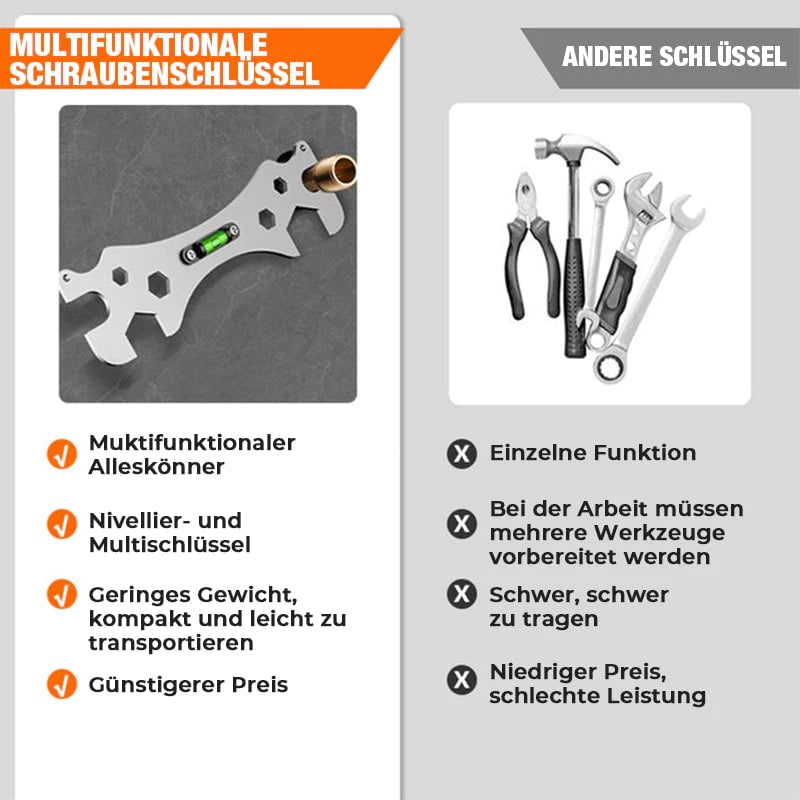 🔥Zeitlich begrenzt 50 % Rabatt🔥Multifunktionale Winkelschlüssel