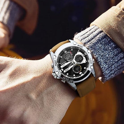 Multifunktionelle wasserdichte Herrenuhr mit Leuchtmasse