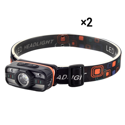 Tragbares, am Kopf getragenes, wiederaufladbares, helles, ultra-langlebiges Licht für draußen