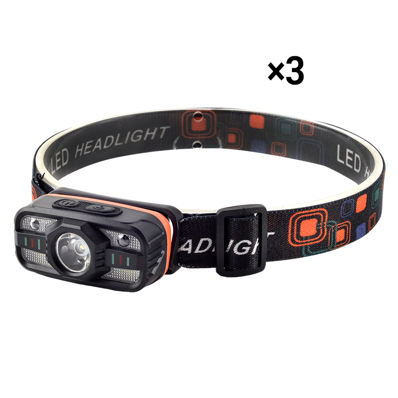 Tragbares, am Kopf getragenes, wiederaufladbares, helles, ultra-langlebiges Licht für draußen