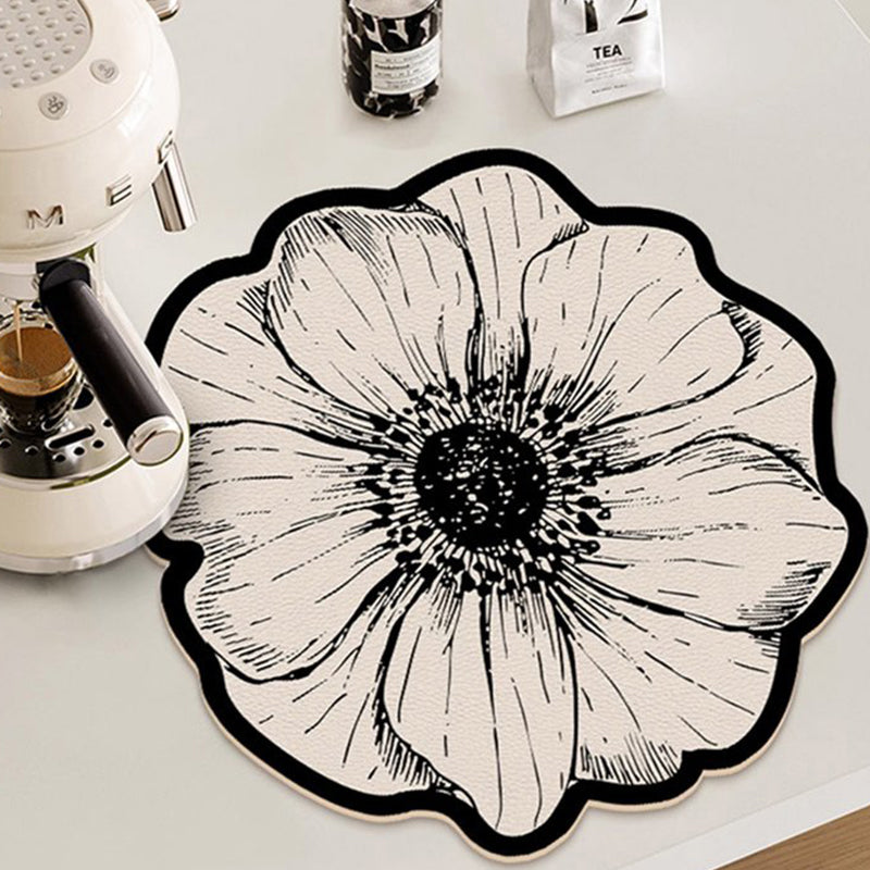 ⏳Zeitlich begrenzte Aktion 💦 Blumenförmige Abtropfmatte für die Küchenarbeitsplatte