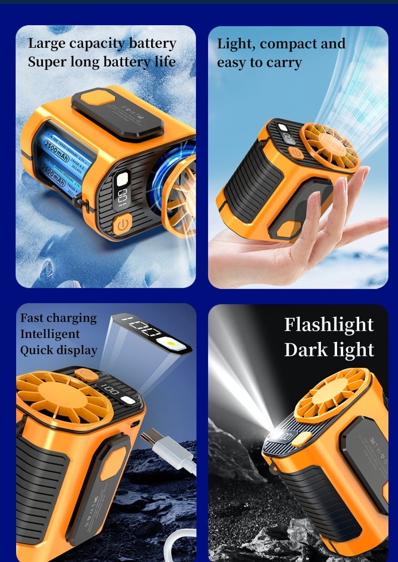 🔥Tragbarer Outdoor-Hochgeschwindigkeits-Ventilator mit TaschenlampeAutomotive Fuel Injector Tester