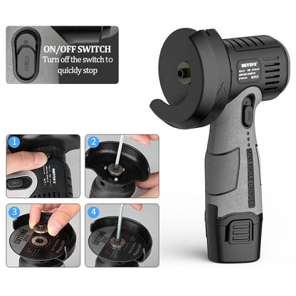 🔥Heiße Produkte🔥12-V-Mini-Winkelschleifer mit Trennscheibe