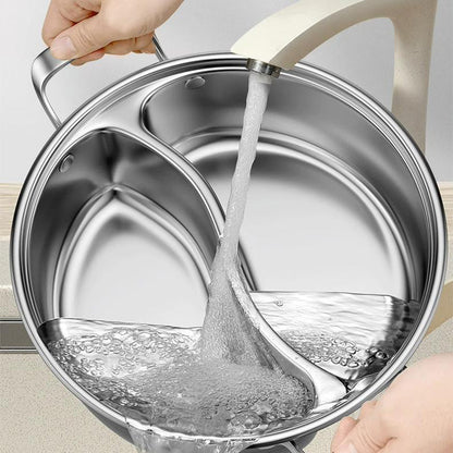 Verdickter Edelstahl Hot Pot mit zwei Geschmacksrichtungen