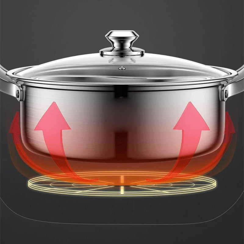 Verdickter Edelstahl Hot Pot mit zwei Geschmacksrichtungen