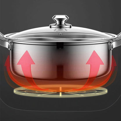 Verdickter Edelstahl Hot Pot mit zwei Geschmacksrichtungen