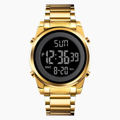 Multifunktionale Business-Digitaluhr mit Metallband