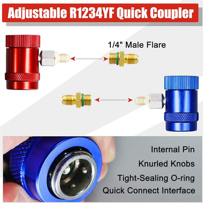 🔥3 Way R134/R22/R410 AC Gauges💥💥Befristetes Angebot: 49% Rabatt auf Bestellungen